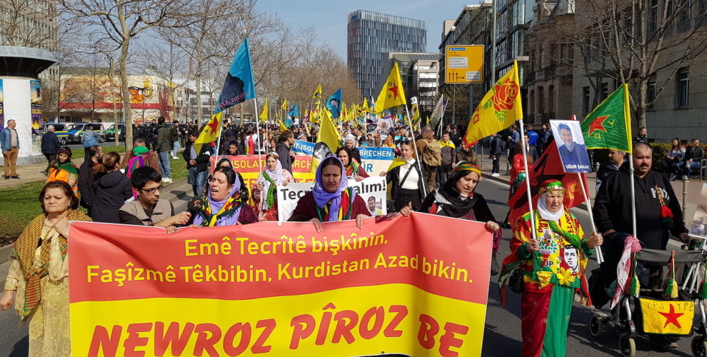 ANF Newroz march in Frankfurt