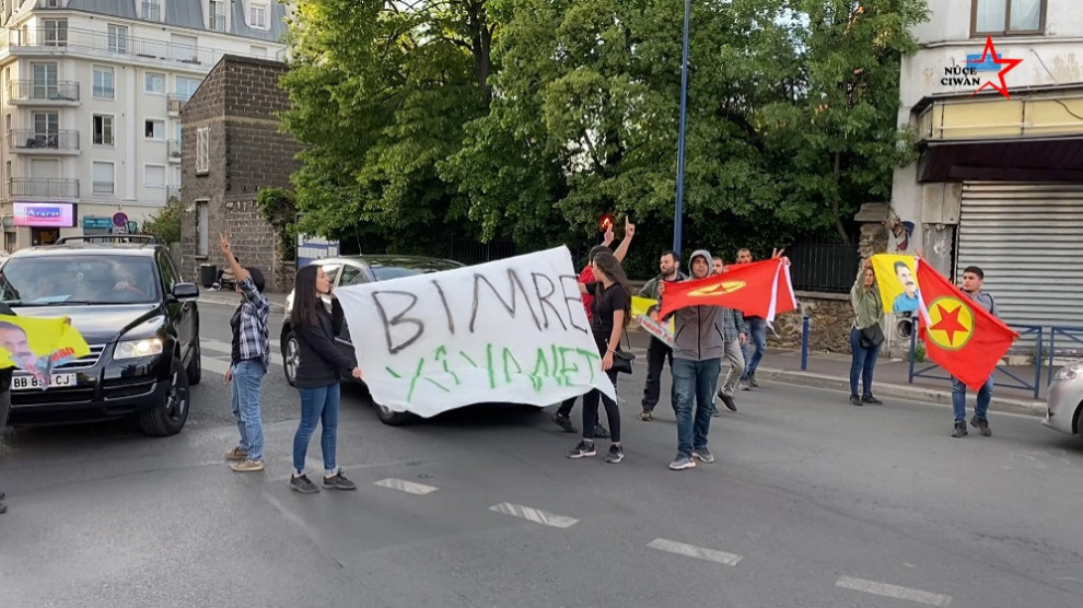 Anf Civil Disobedience Action By Kurdish Youth In Drancy